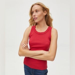 Michael Stars Coral/Red Tank Top
